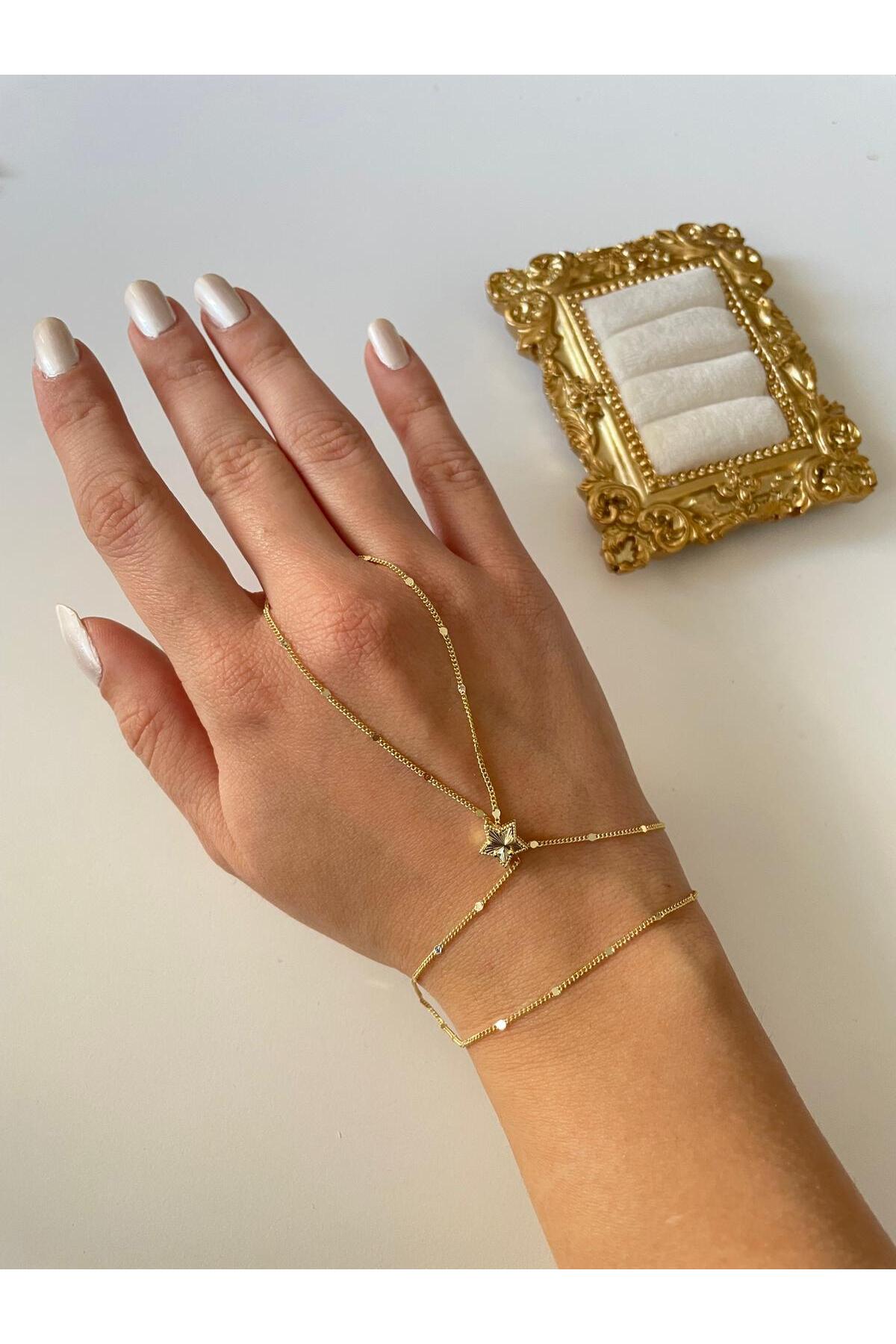 14K Çelik Üzeri Altın Kaplama Özel Seri Şahmeran