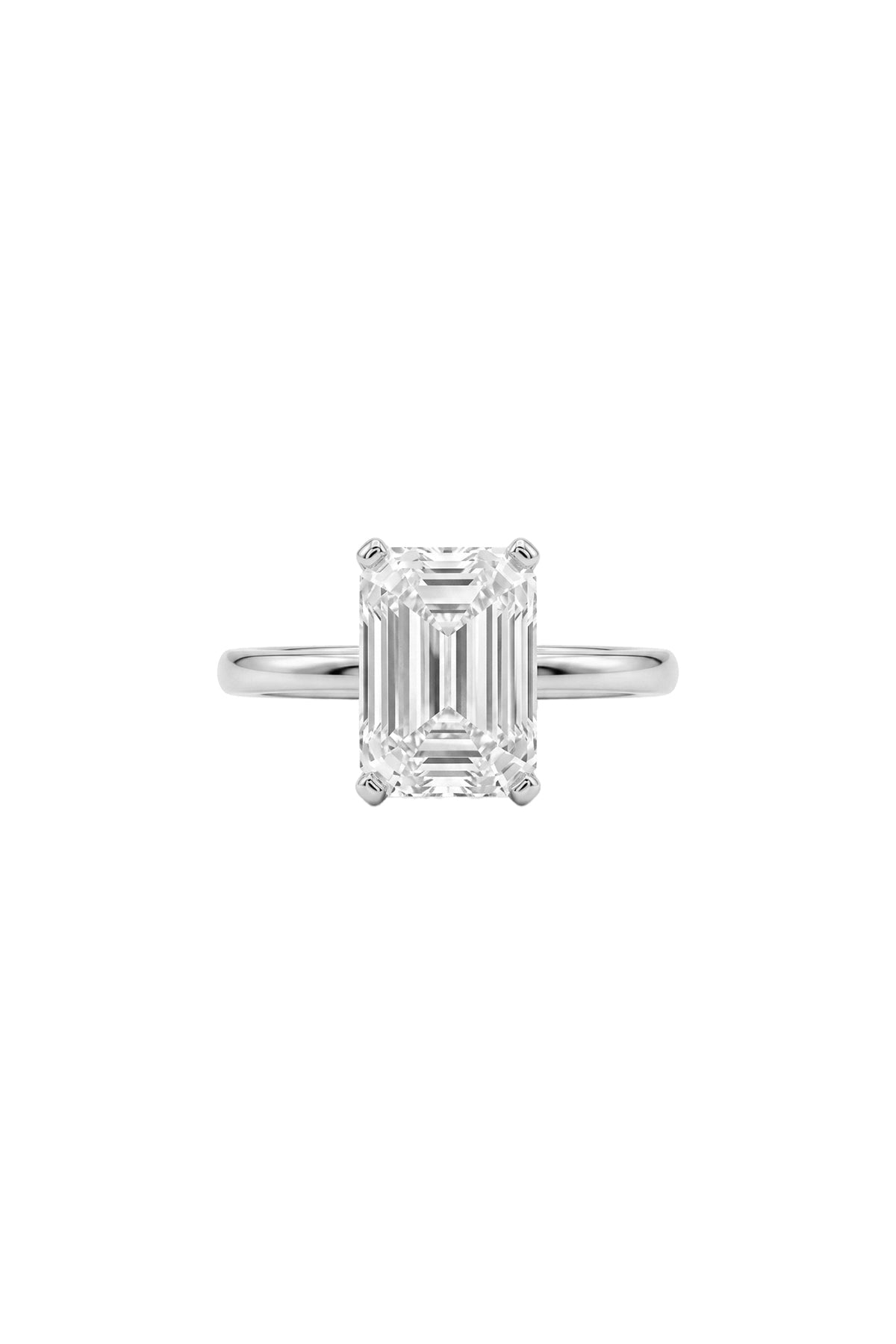 Çelik Emerald Tektaş Yüzük Gümüş