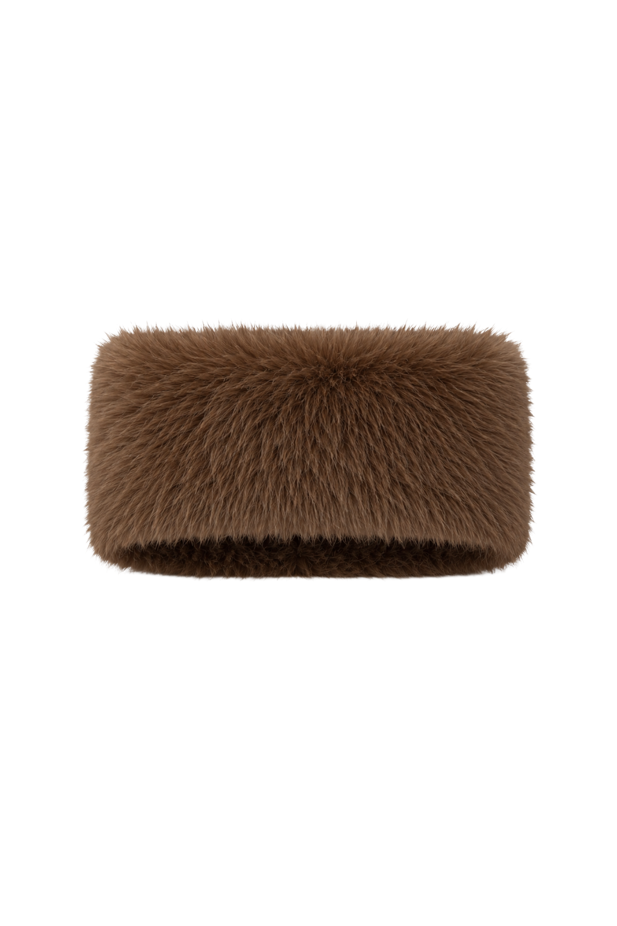Peluş saç bandı camel