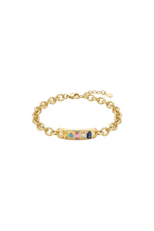 Jewel Garden Collection Çelik Altın Kaplama Palette Bileklik
