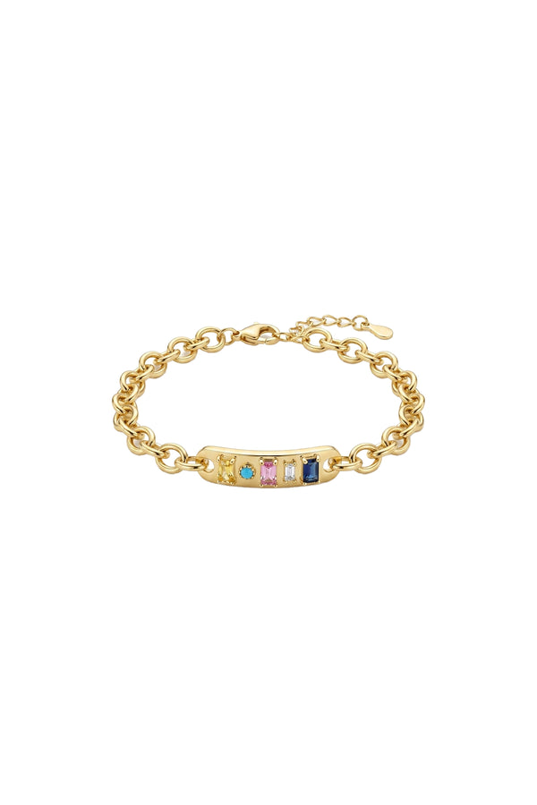 Jewel Garden Collection Çelik Altın Kaplama Palette Bileklik
