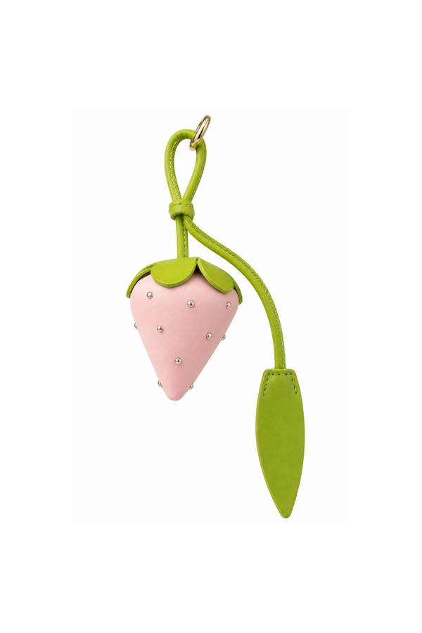 Suni deri çilek Bag Charm çanta aksesuarı