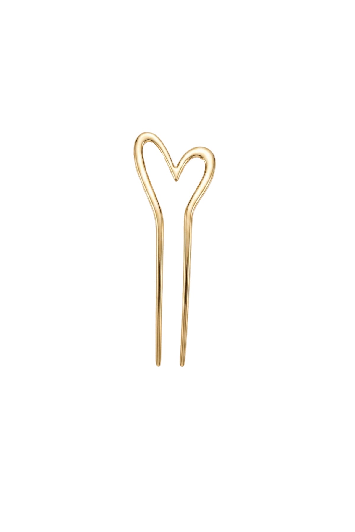 Gold Metal Heart Saç Tokası