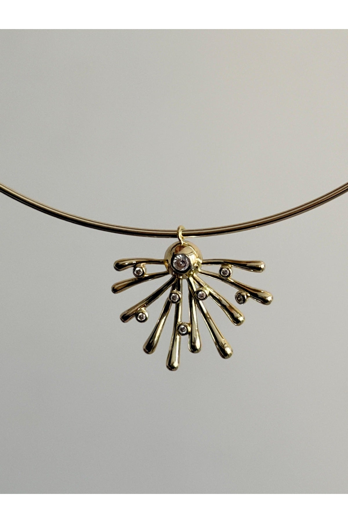 Çelik tasarım Choker kolye
