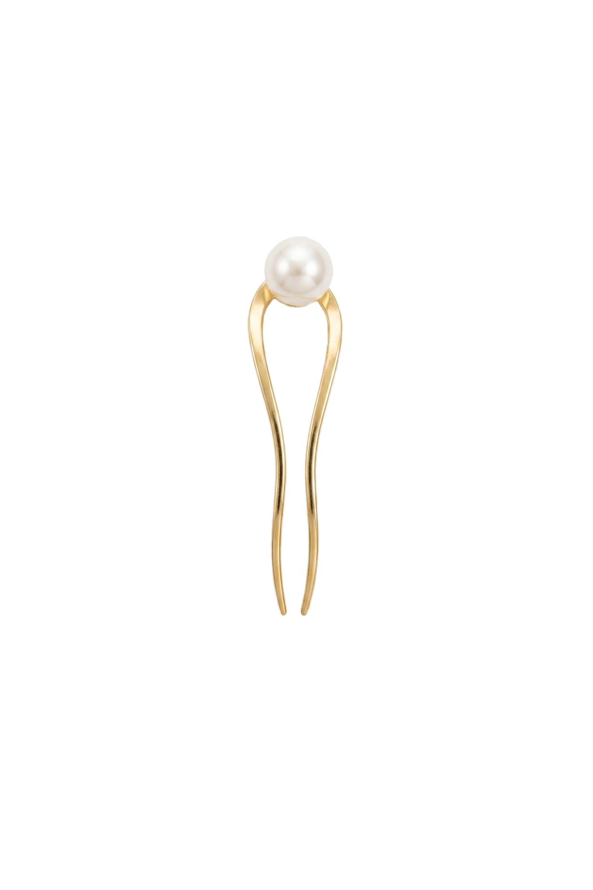 Gold Metal Pearl Saç Tokası