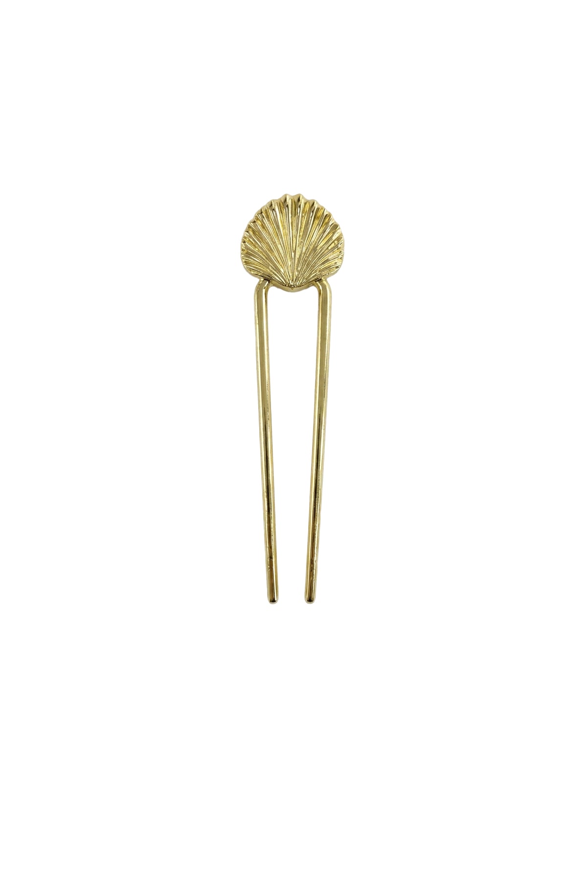 Gold Metal Shell Saç Tokası