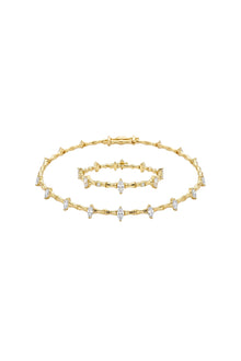 Çelik Özel Seri Markiz Esnek Choker ve Bileklik Set