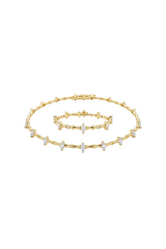 Çelik Özel Seri Markiz Esnek Choker ve Bileklik Set