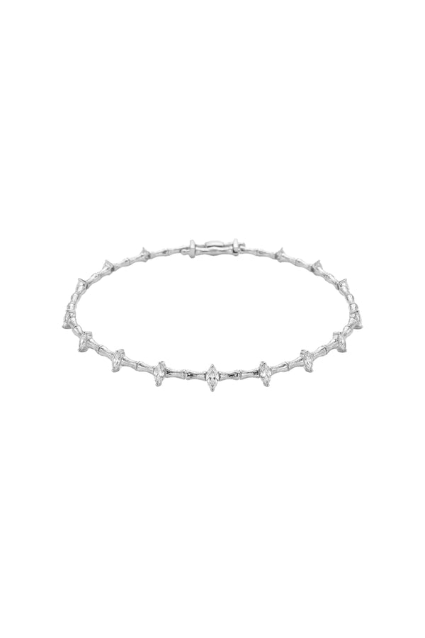 Çelik Özel Seri Markiz Esnek Gümüş Choker