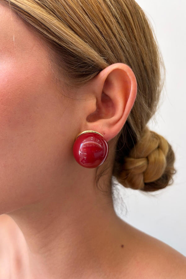 Luna Cherry Küpe Kırmızı