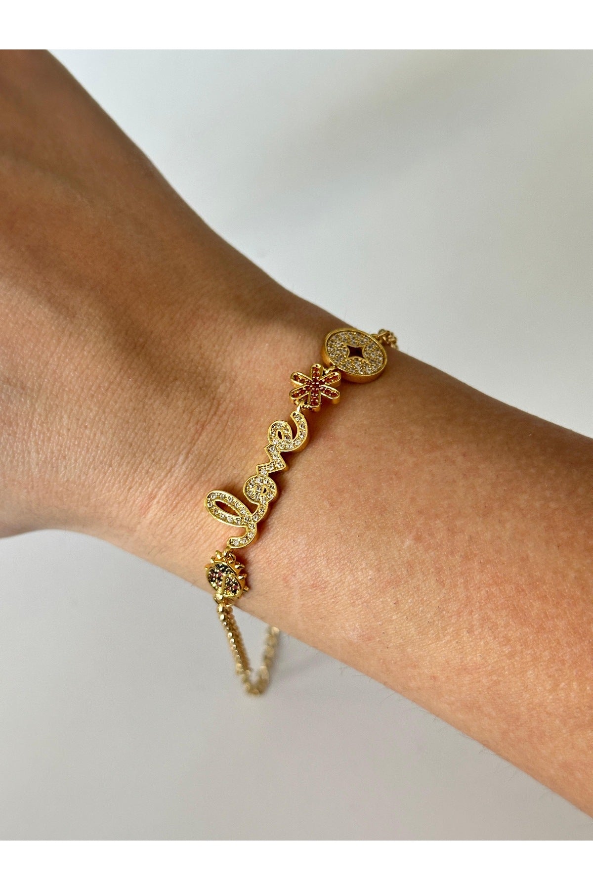 Çelik özel seri love manifest bileklik