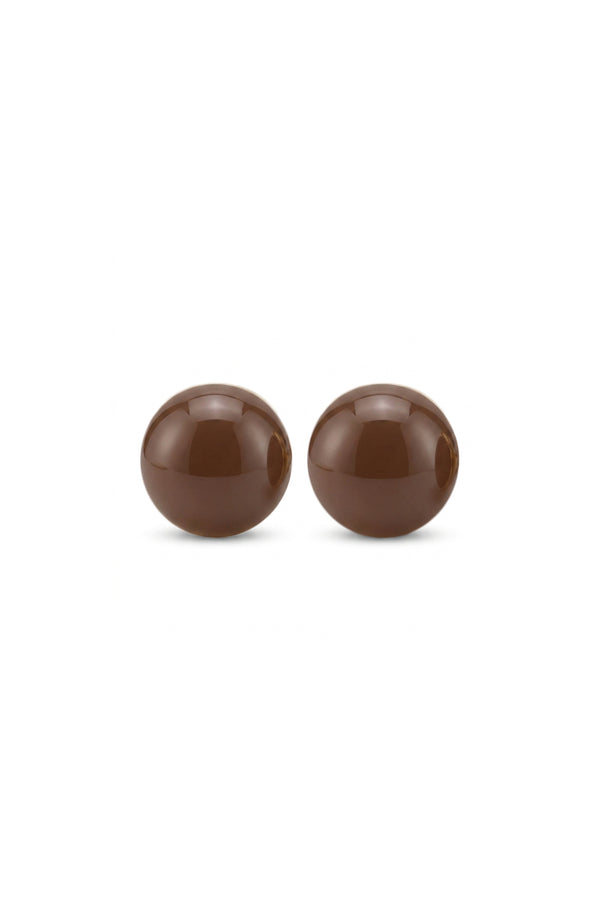 Luna Mocha Küpe Kahverengi