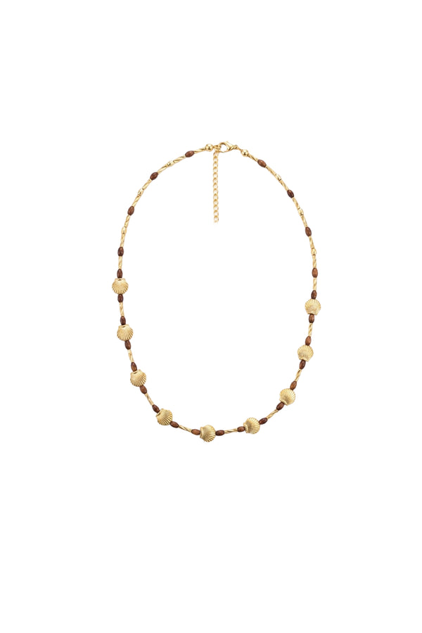 Marea Collection Shell Kolye Kahverengi