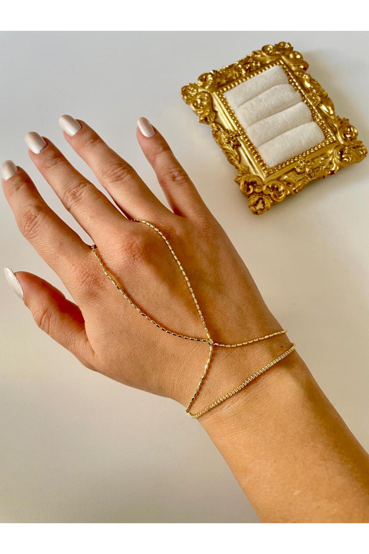 14K Çelik Üzeri Altın Kaplama Özel Seri Şahmeran