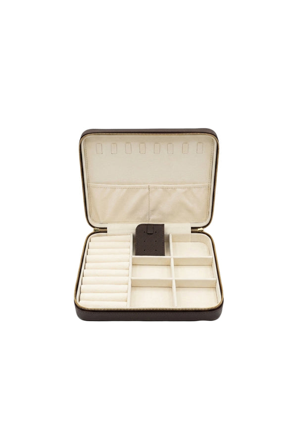 Suni deri büyük boy takı ve mücevher çantası - organizer box
