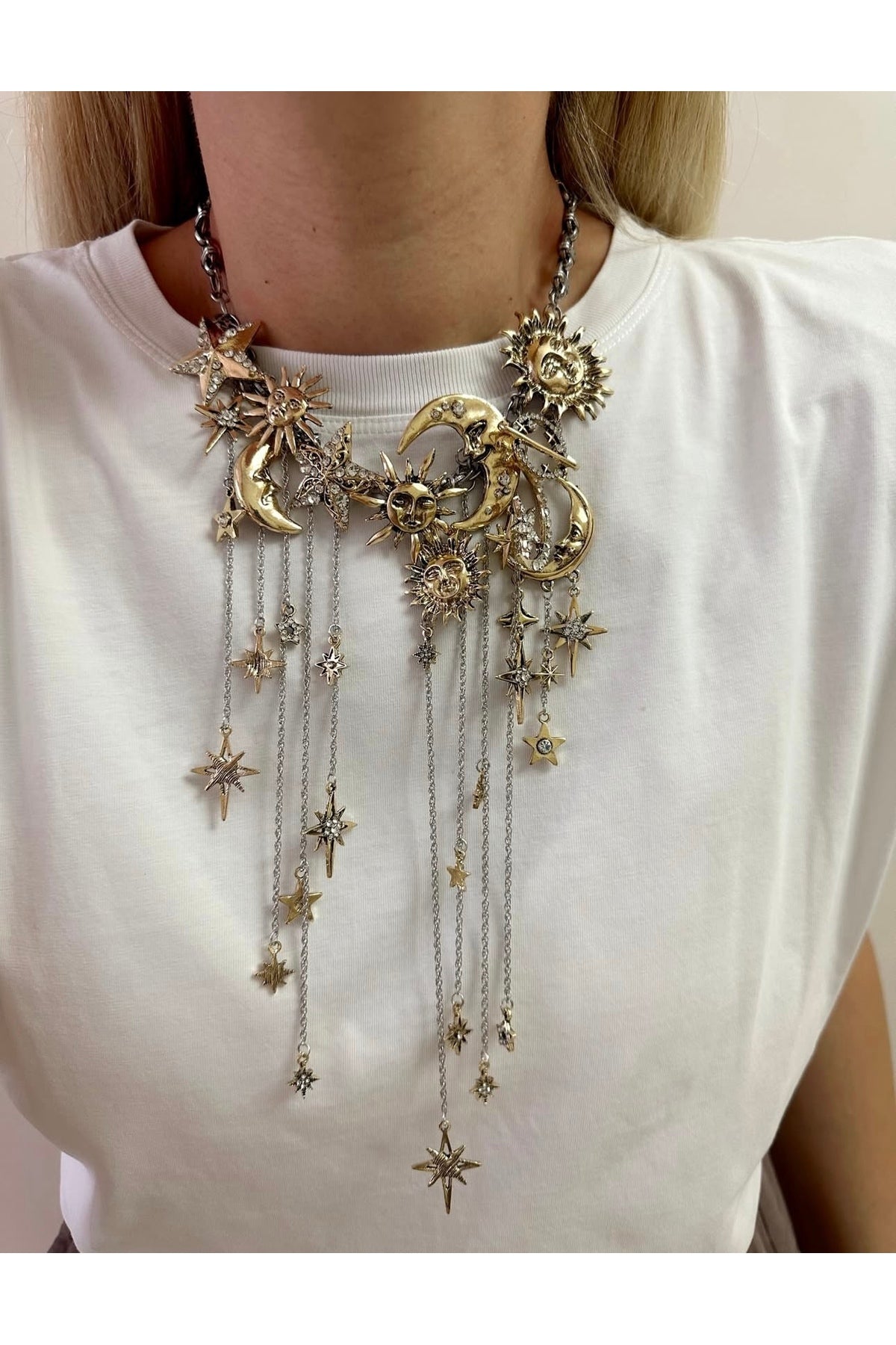 Çelik zr tasarım kolye