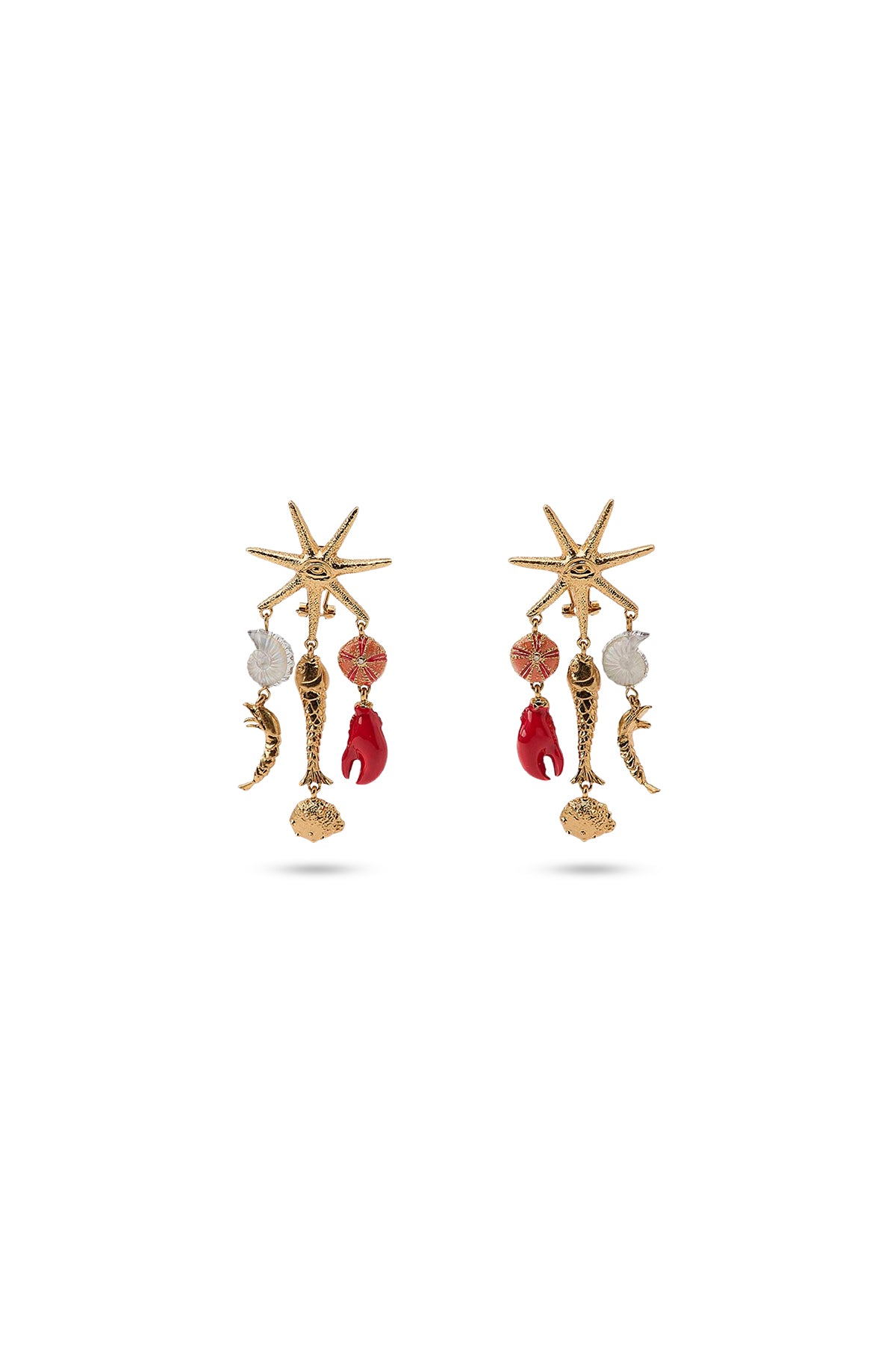 Çelik ZR Deniz Charm Sallantılı Küpe