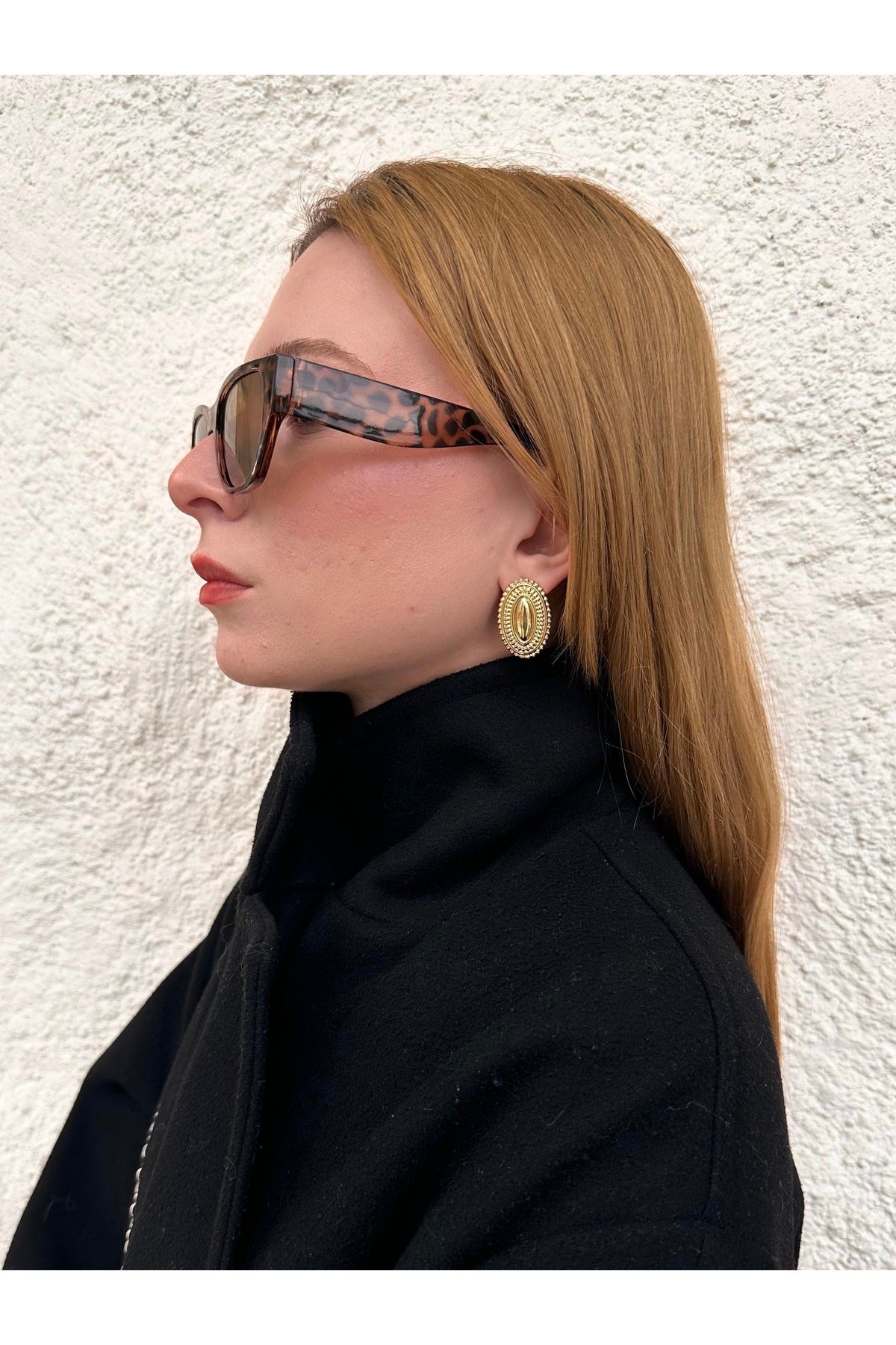 Çelik vintage Hailey küpe