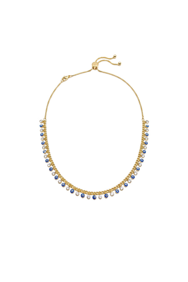 Aura nazar asansörlü Choker kolye