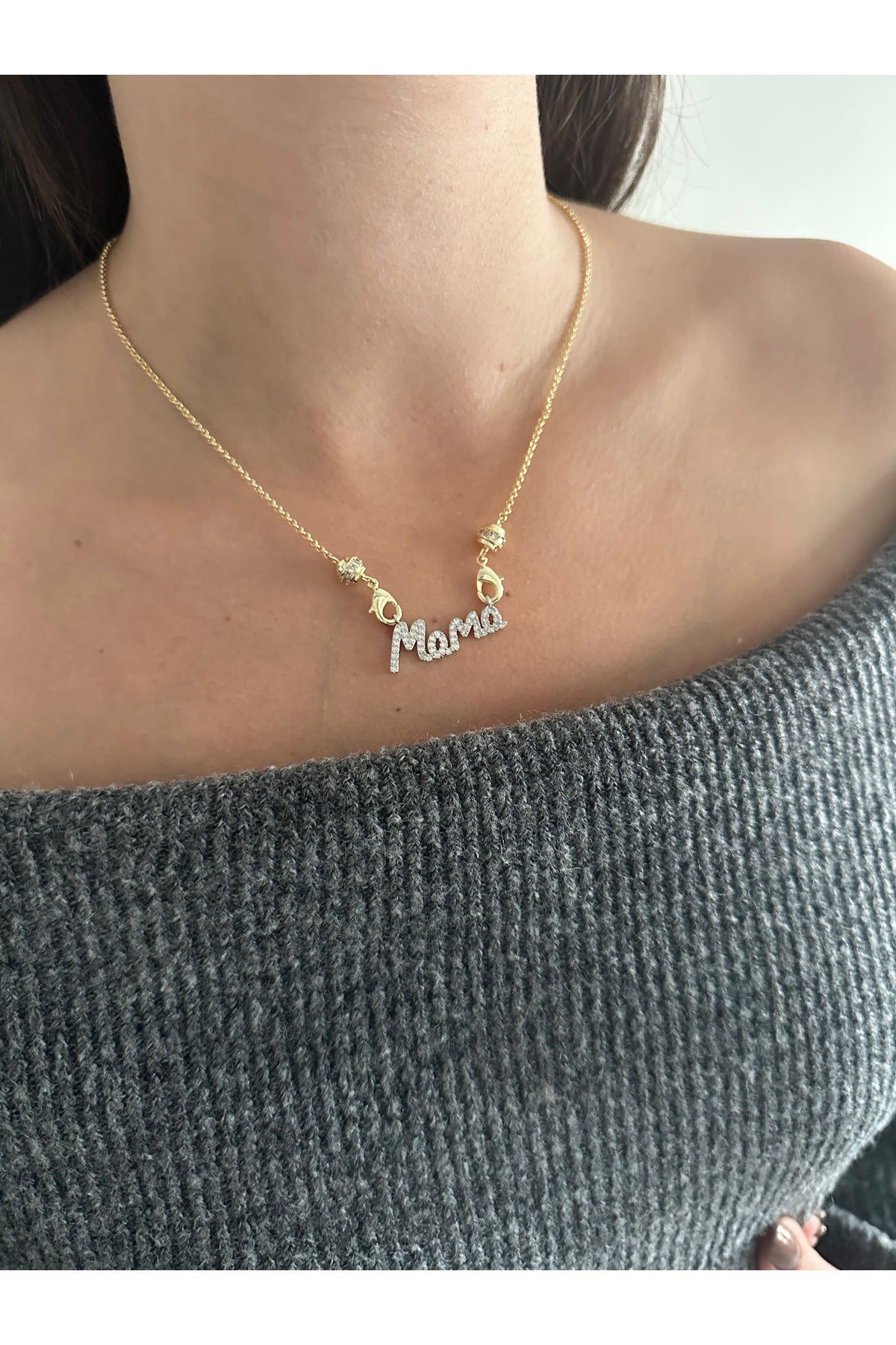 Çelik özel koleksiyon mama kolye