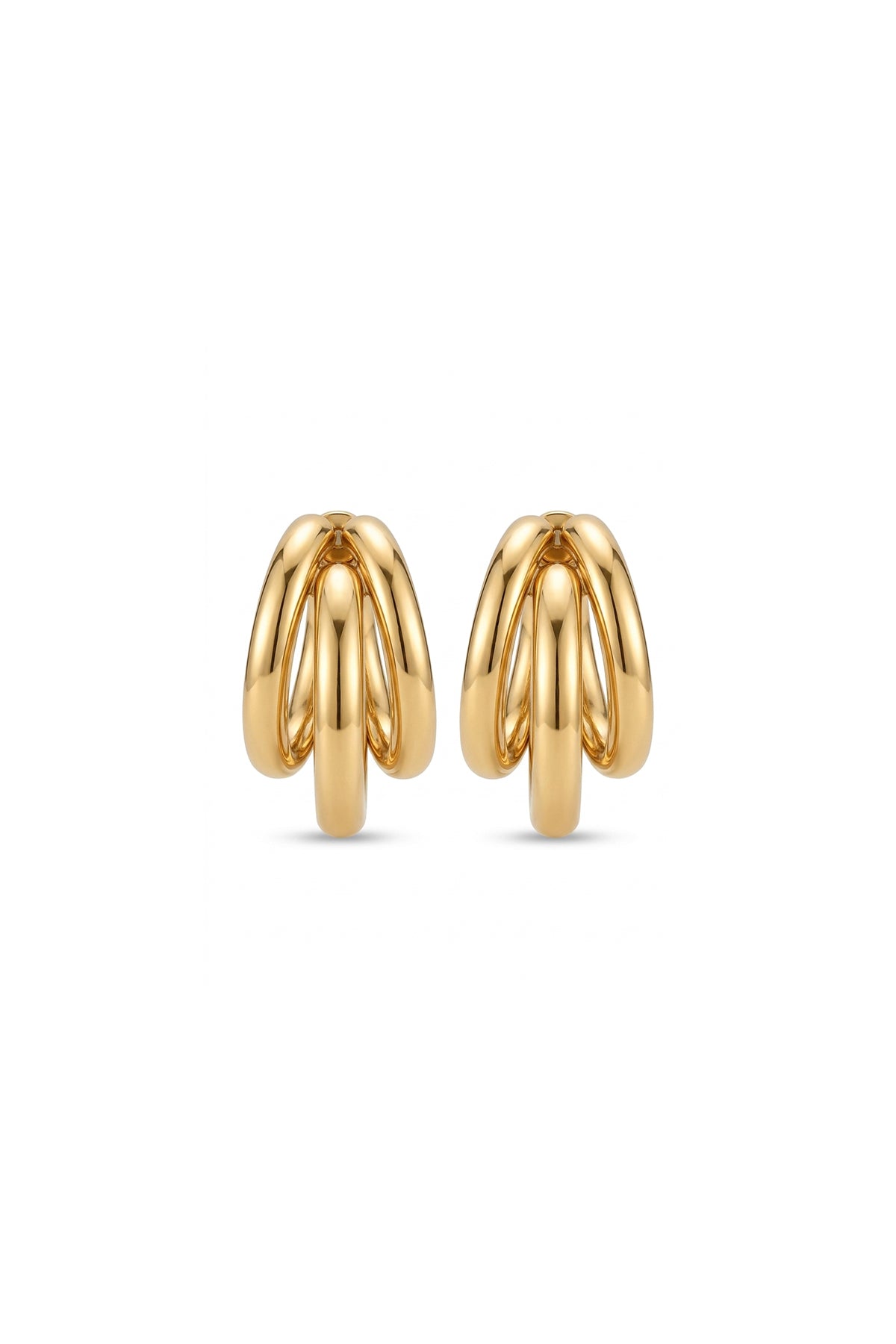 Çelik basic küpe gold
