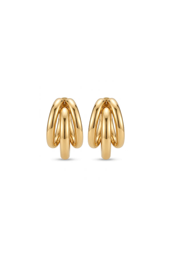 Çelik basic küpe gold