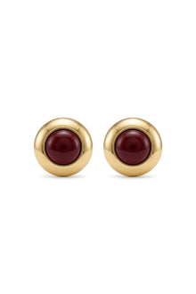 Kadın Çelik gold trin bordo küpe
