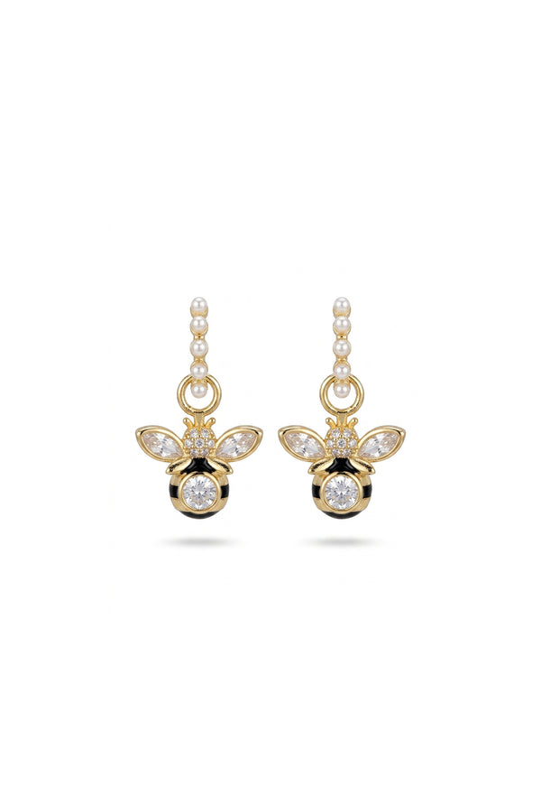 Çelik Özel Koleksiyon Ldylia İncili Arı Küpe