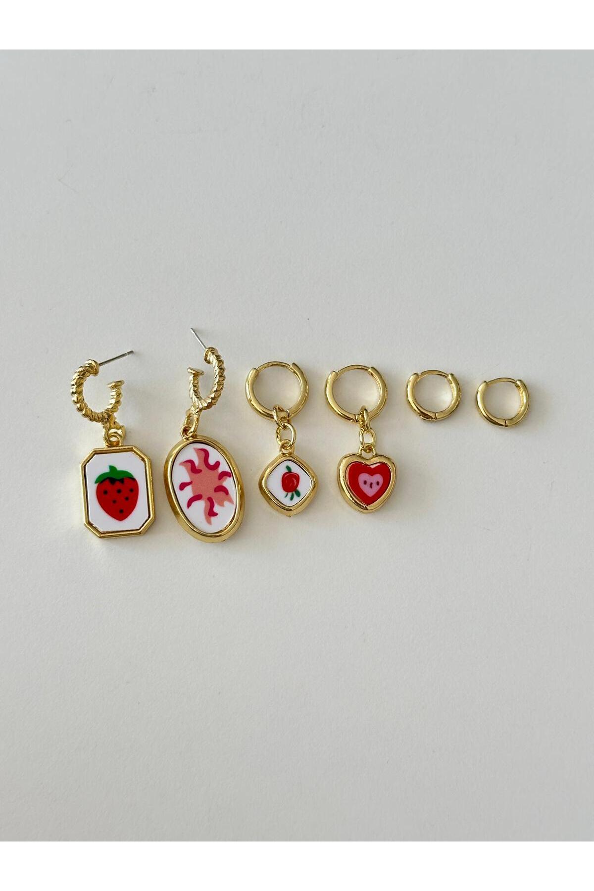 6`Lı Salantılı Küpe