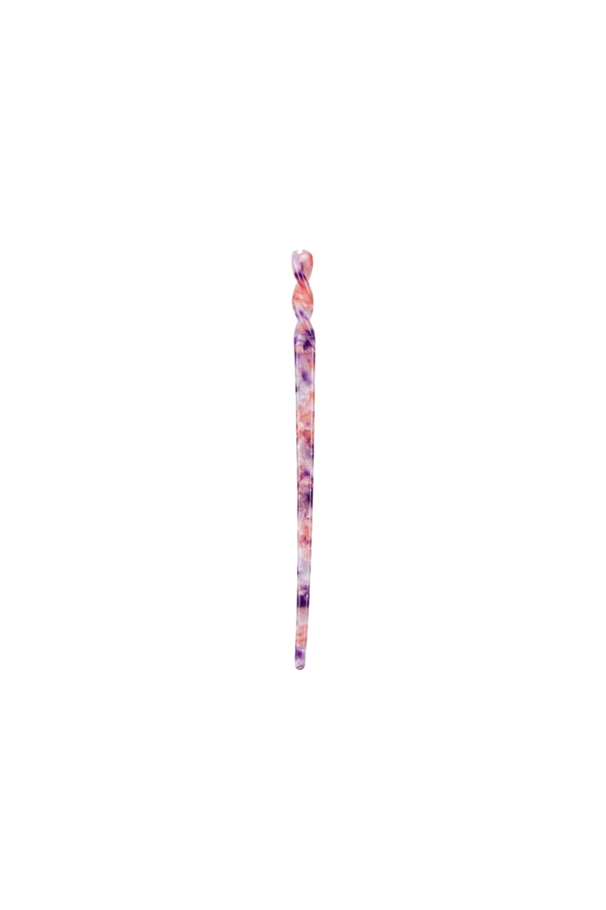 Kemik Topuz Tokası 17 cm Lila Mermer