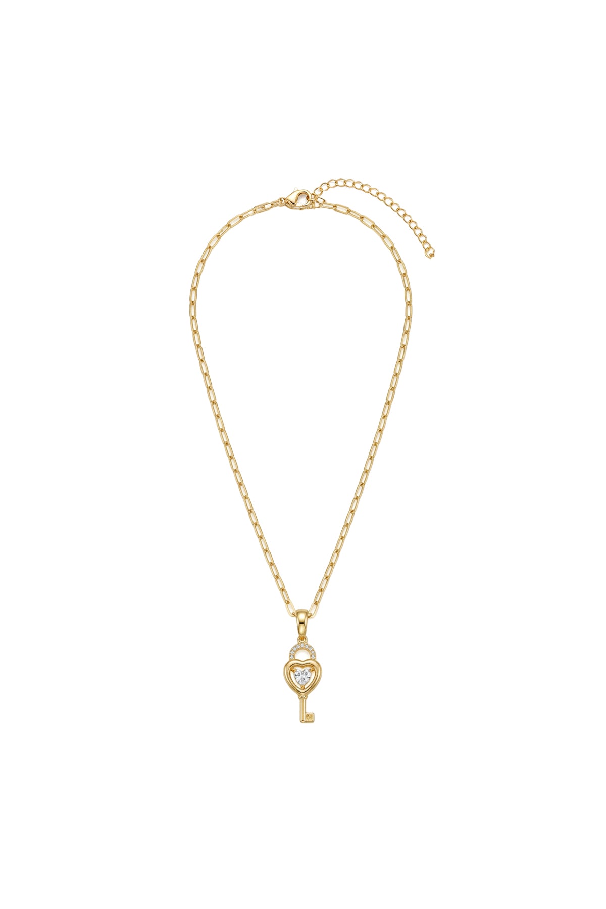 Çelik Özel Koleksiyon Heart Key Kolye