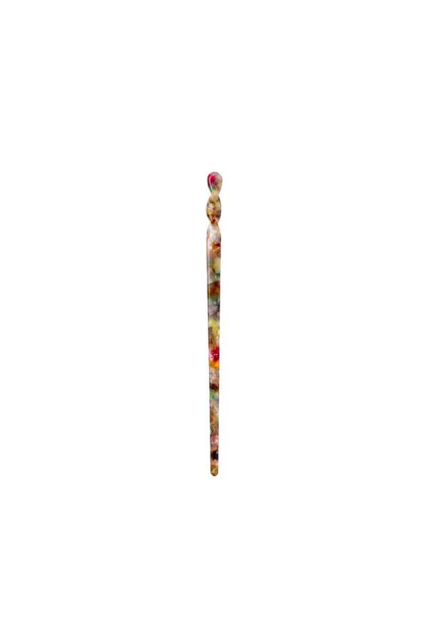 Kemik Topuz Tokası 17 cm Renkli Mozaik