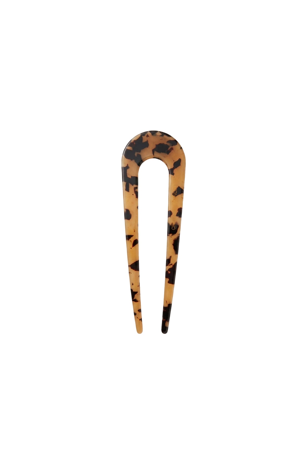 Kemik Slim Saç Tokası 13 cm Leopar