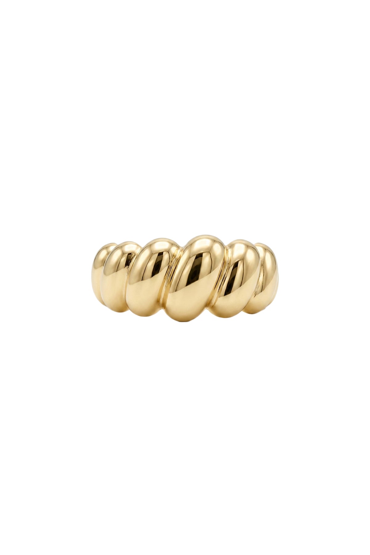 Çelik Helix Ayarlanabilir Yüzük Gold