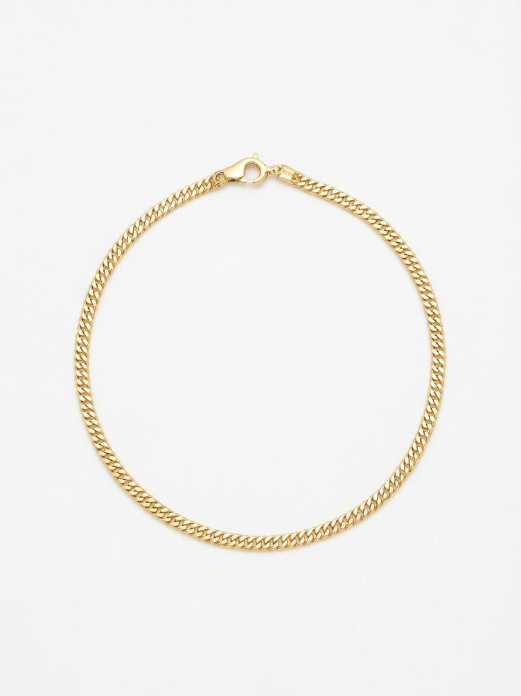 14K Çelik Üzeri Altın Kaplama Kuyumcu İşçiliği Kombin Zincir Kolye