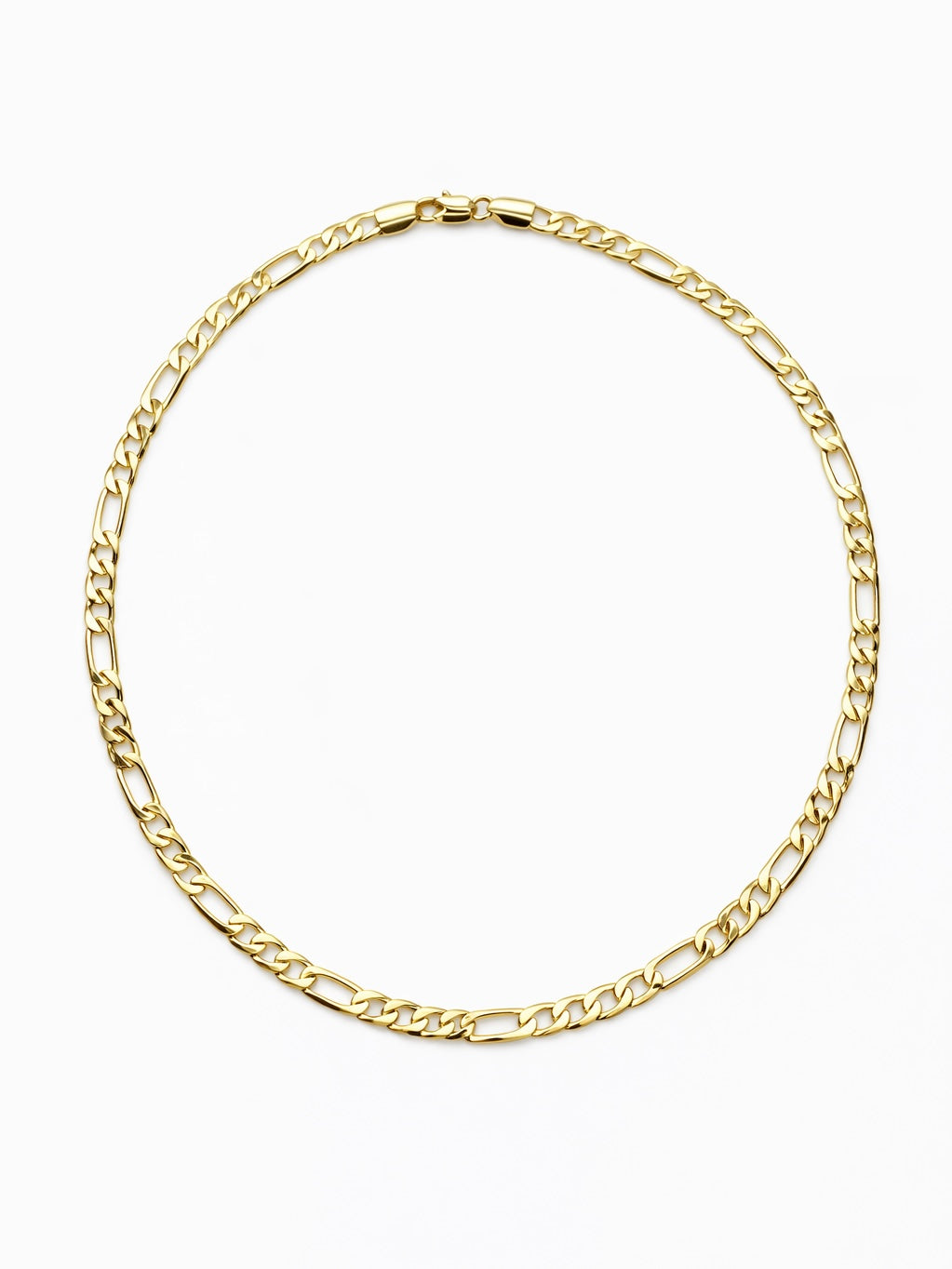 14K Çelik Üzeri Altın Kaplama Kombin Zincir Kolye