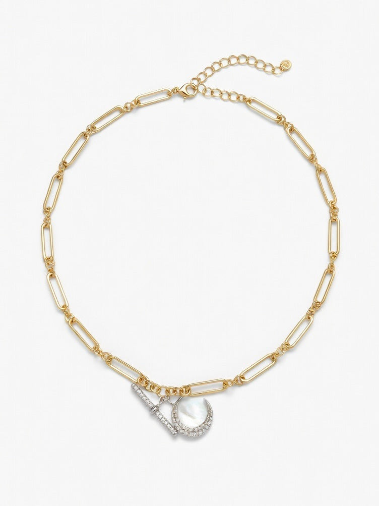 14K Çelik Üzeri Altın Kaplama Özel Seri Kolye