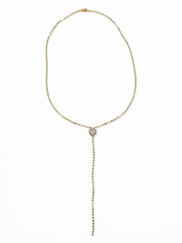 14K Çelik Üzeri Altın Kaplama Nazar Boncuğu Detaylı Y Ezme Zincir Kolye