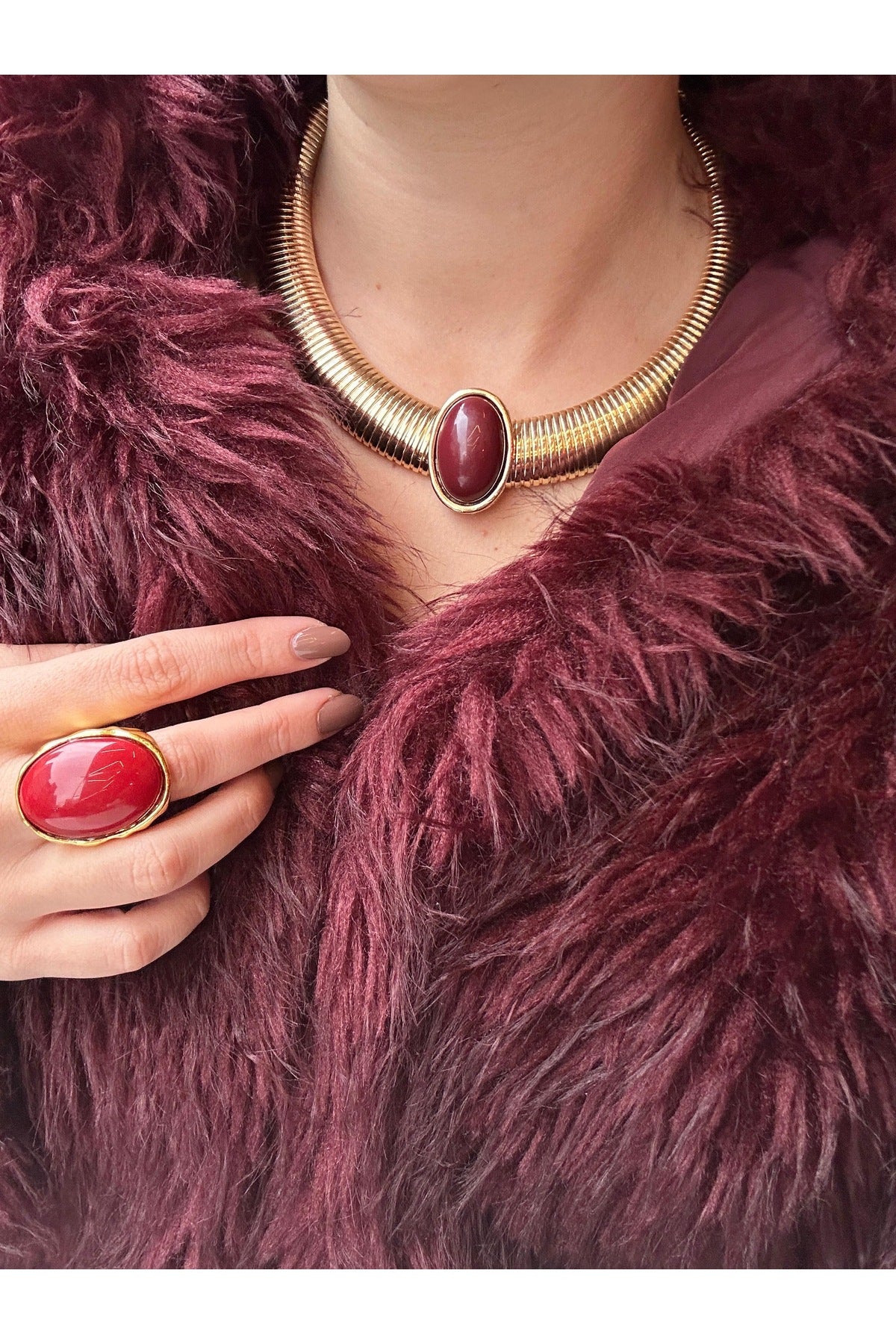 Kadın Çelik tasarım mng choker