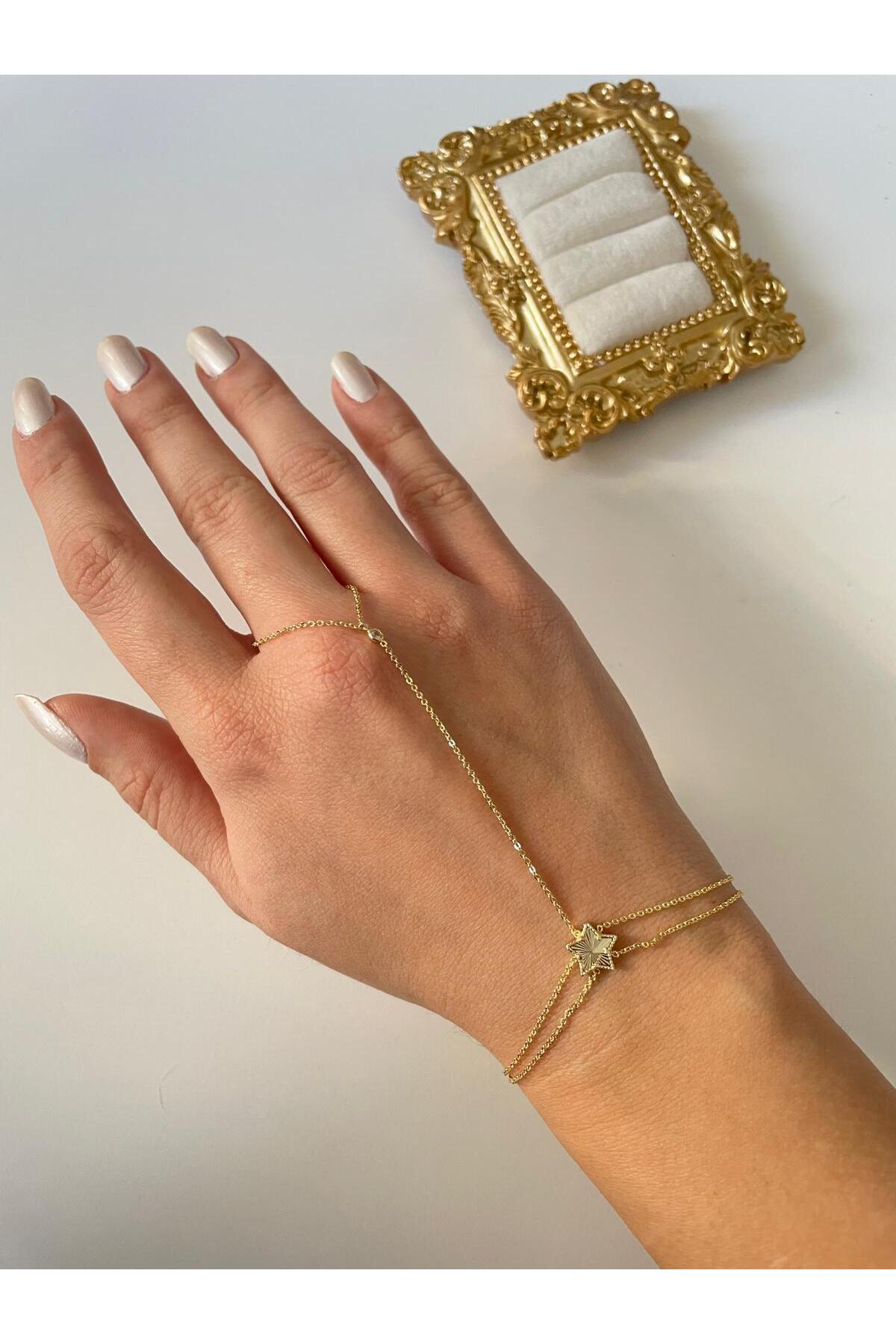 14K Çelik Üzeri Altın Kaplama Özel Seri Şahmeran