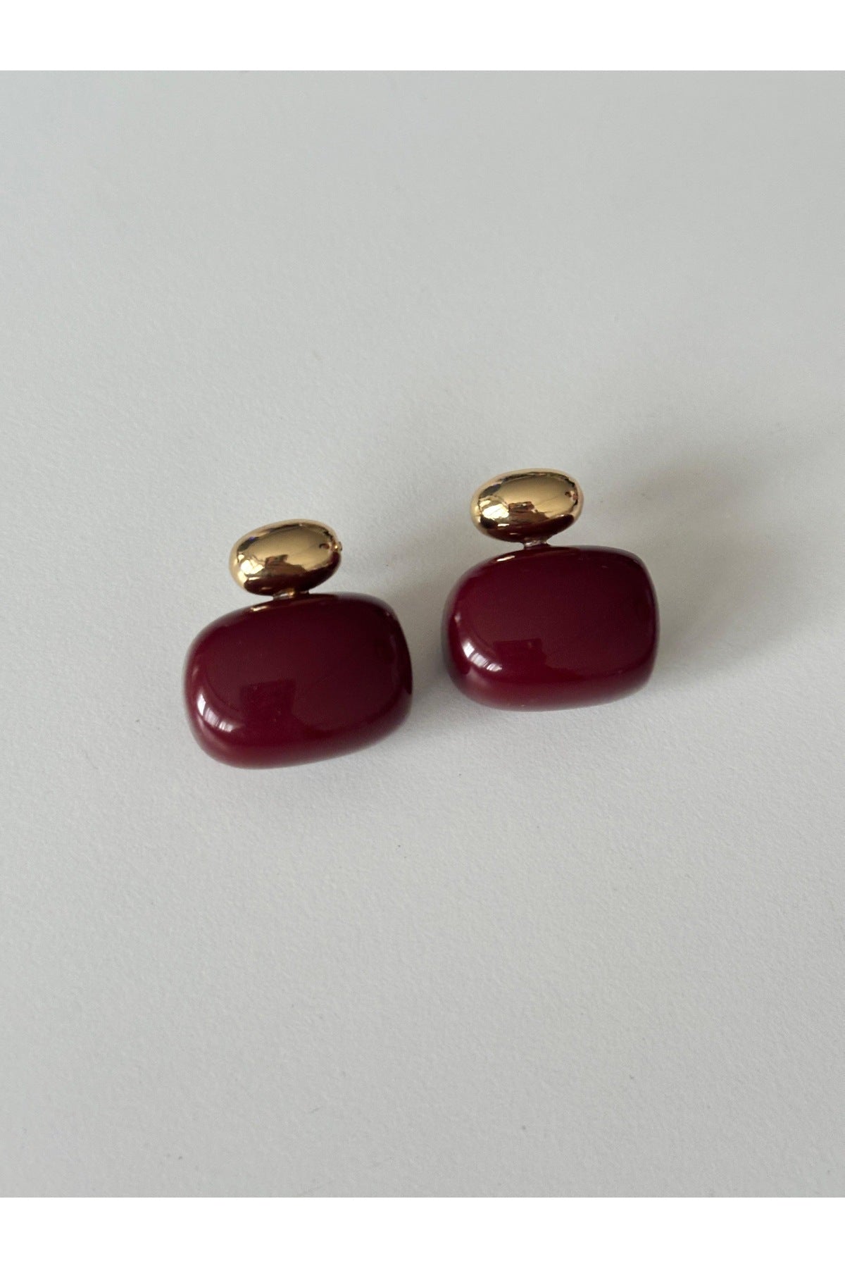 14K Çelik üzeri altın kaplama kemik özel seri küpe