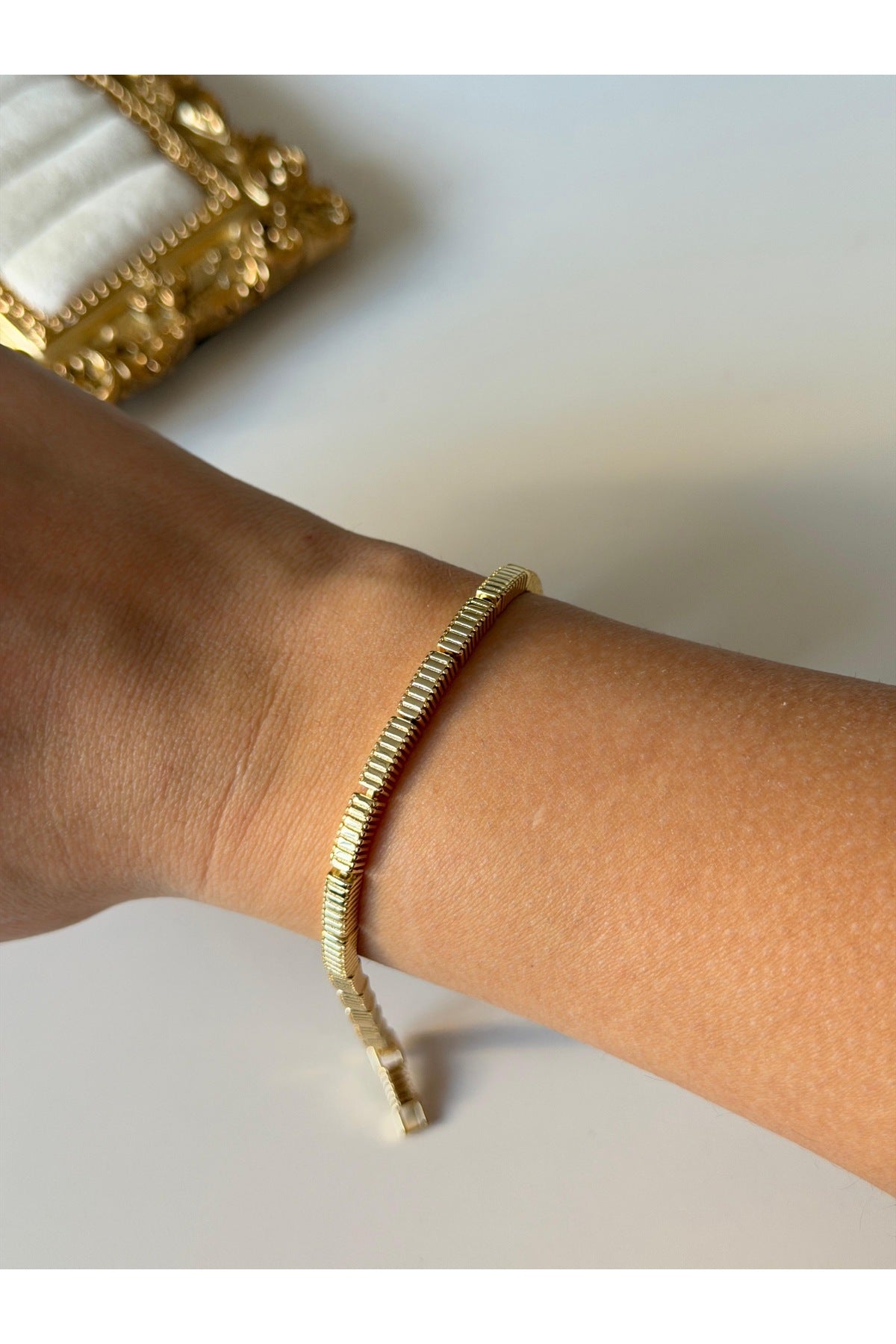Çelik basic gold bileklik