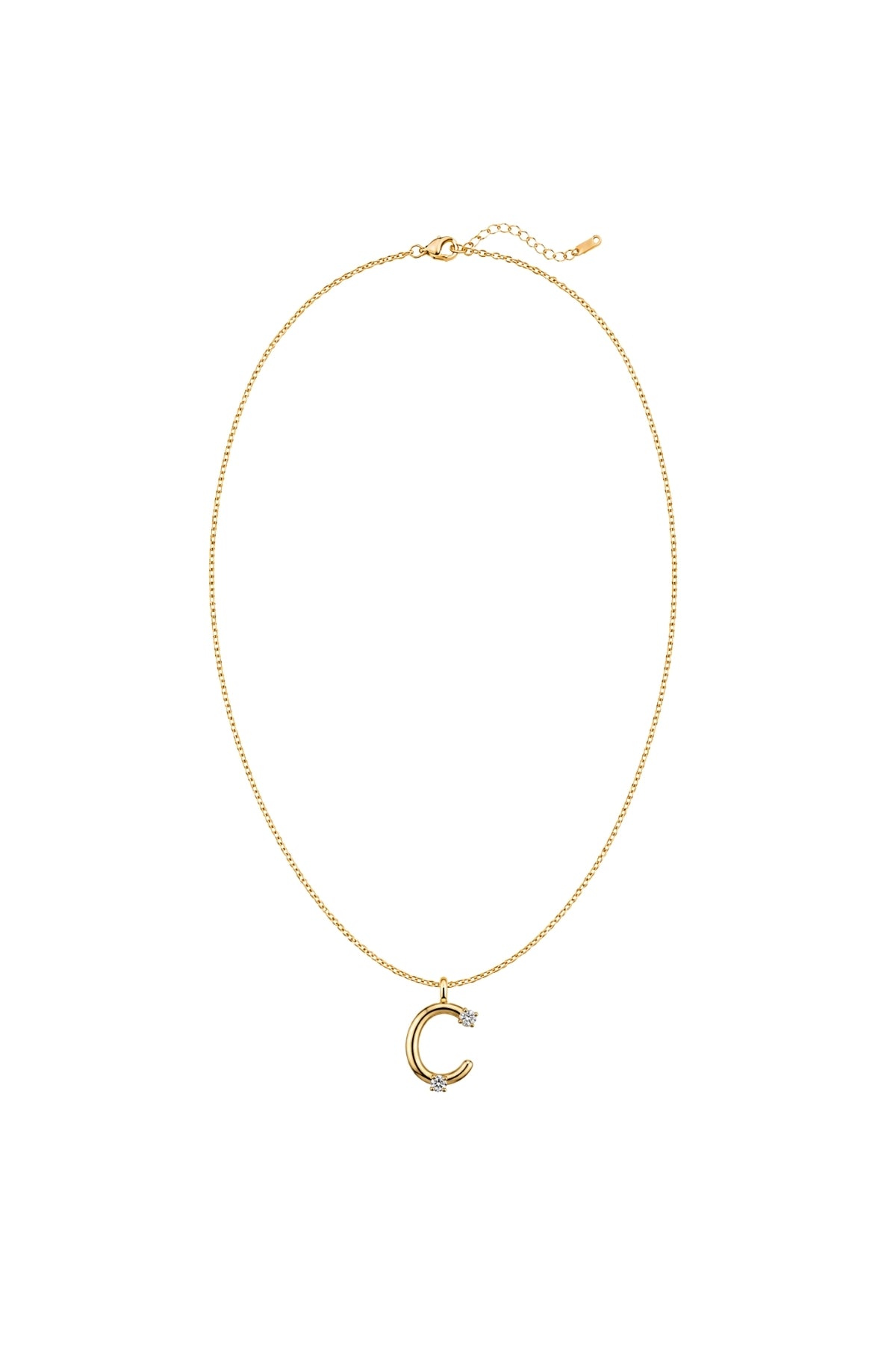 Çelik Üzeri Altın Kaplama Signature Collection Harf Kolye