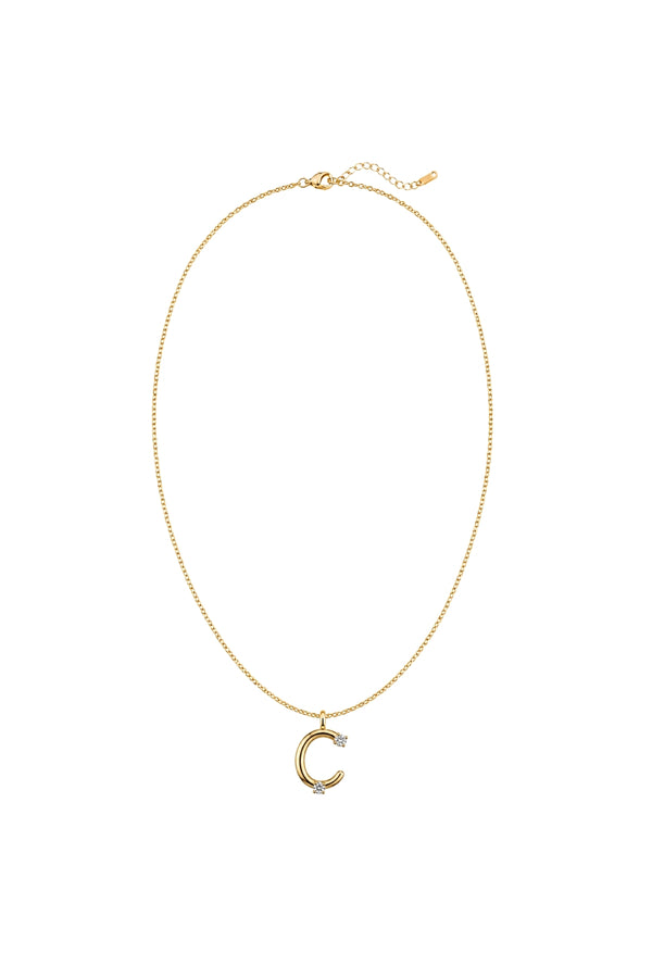 Çelik Üzeri Altın Kaplama Signature Collection Harf Kolye