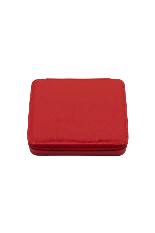 Suni deri büyük boy takı ve mücevher çantası - organizer box