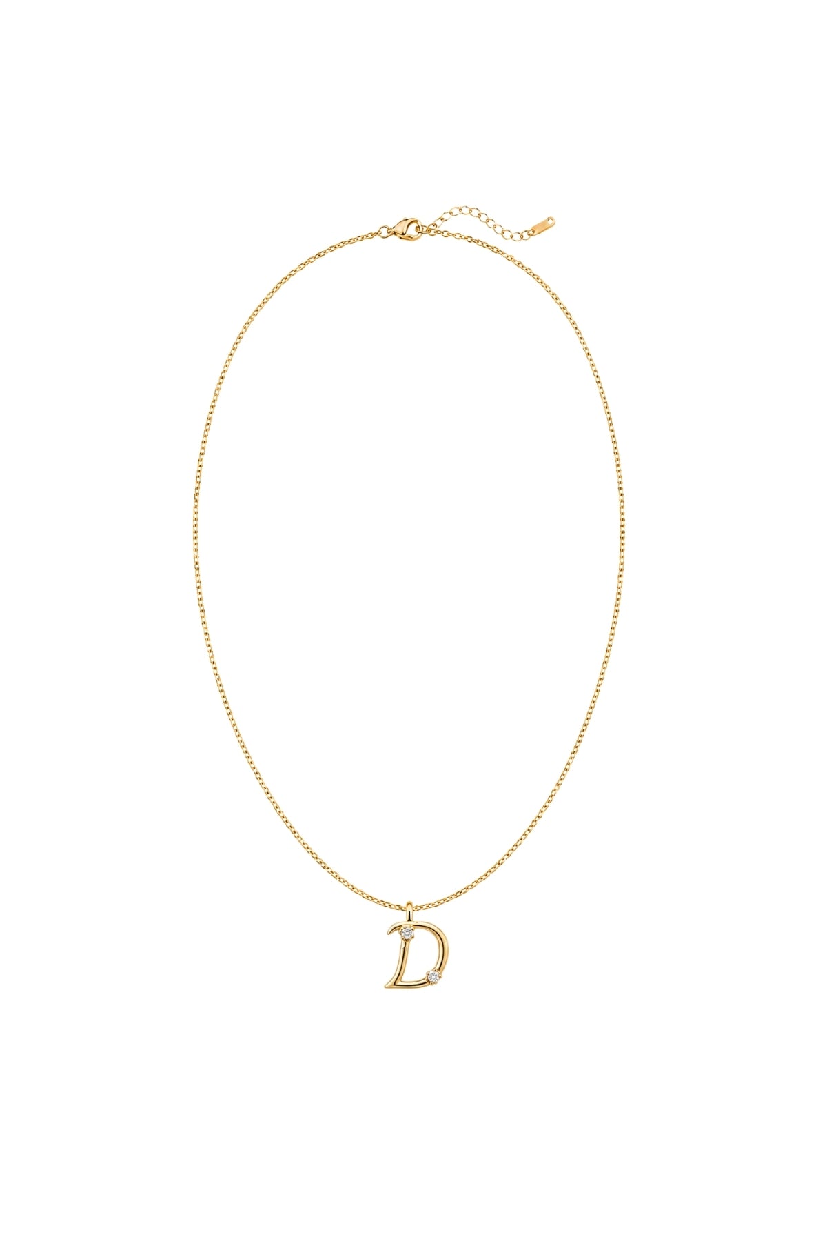 Çelik Üzeri Altın Kaplama Signature Collection Harf Kolye