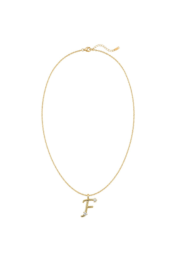 Çelik Üzeri Altın Kaplama Signature Collection Harf Kolye