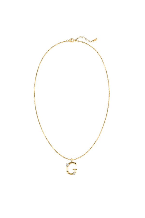 Çelik Üzeri Altın Kaplama Signature Collection Harf Kolye
