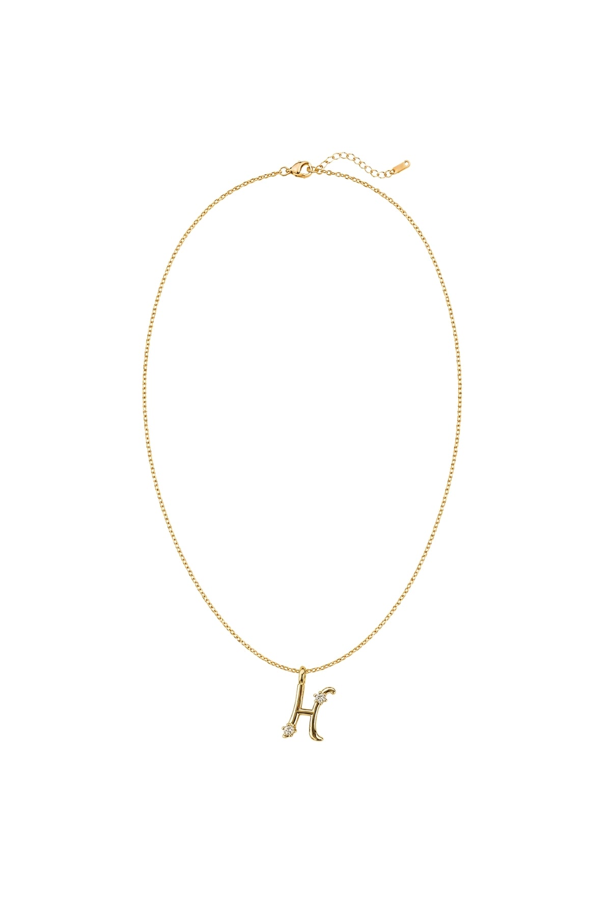 Çelik Üzeri Altın Kaplama Signature Collection Harf Kolye