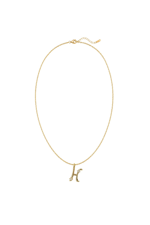 Çelik Üzeri Altın Kaplama Signature Collection Harf Kolye